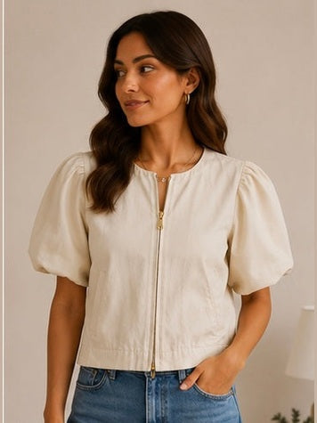 Veste courte manche