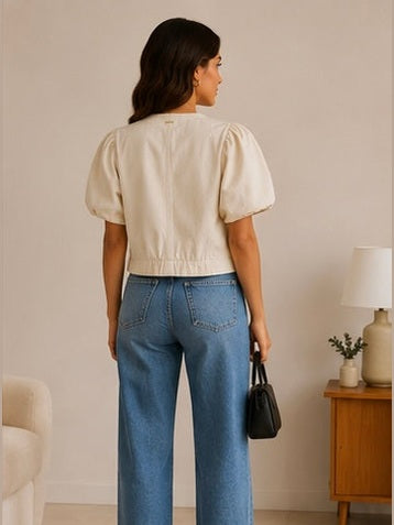 Veste courte manche