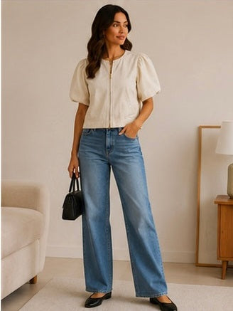 Veste courte manche